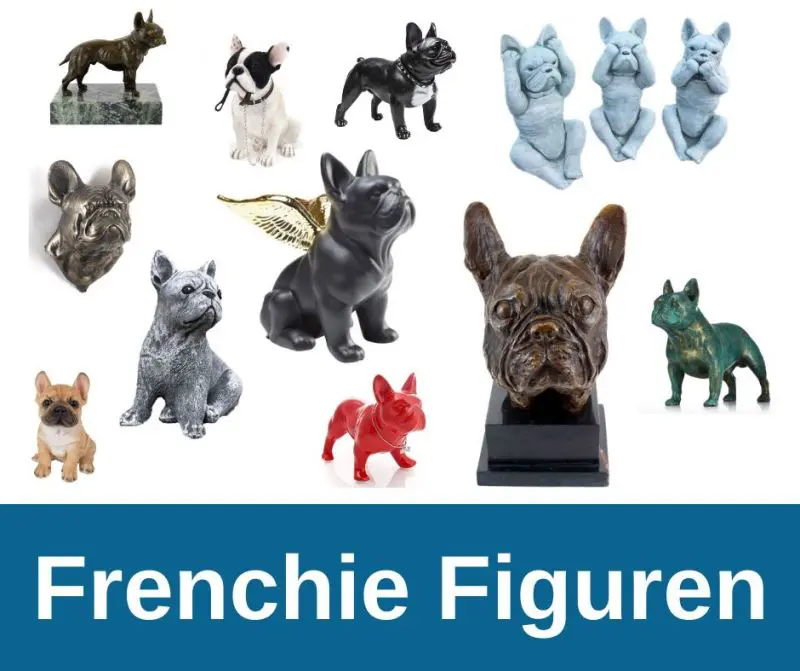  Französische Bulldogge Figur,Glänzende Galvanisierte